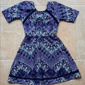Aztec design fitted dress from Macy’s
